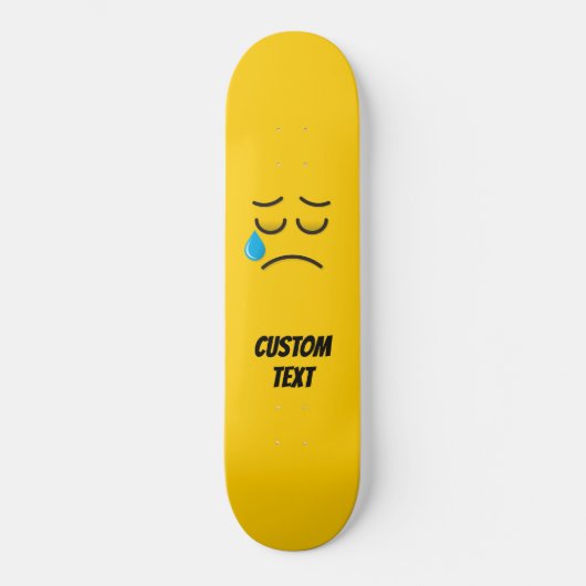 Huilerig Gezicht Persoonlijk Skateboard (Voorkant)