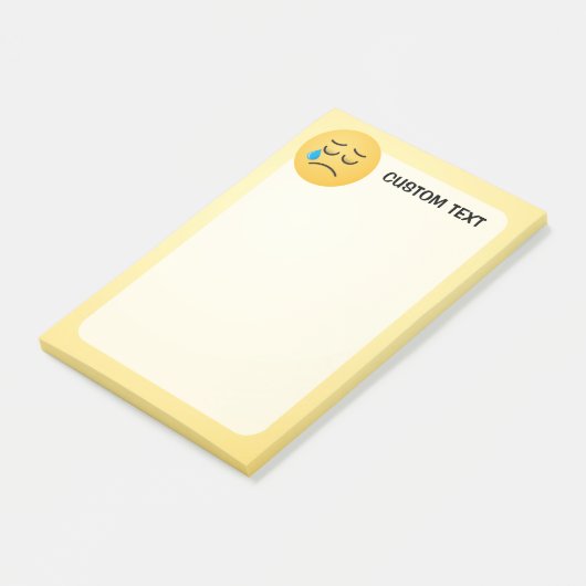 Huilerig Gezicht Post-it® Notes (Schuin)