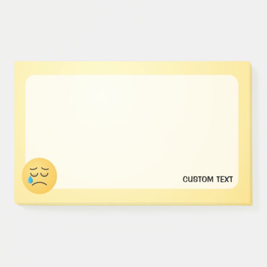 Huilerig Gezicht Post-it® Notes (Voorkant)