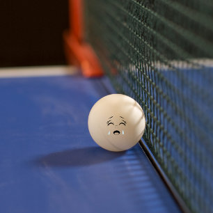 Huilerig Grappig Huilend Gezicht Ping Pong Bal Pingpongbal