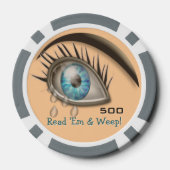 Huiloog (gepersonaliseerd) poker chips (Achterkant)