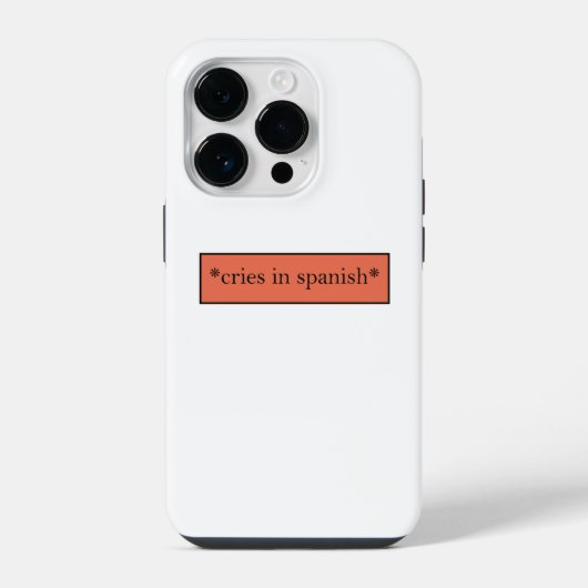 Huilt in het Spaans - Grappige sarcastische meme iPhone Hoesje (Achterkant)