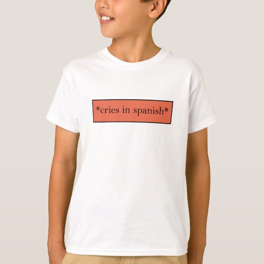 Huilt in het Spaans - Grappige sarcastische meme T-shirt (Voorkant)