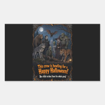 Huilt naar een gelukkig Halloween monsterbende sti