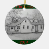 Huis 2014 keramisch ornament (Voorkant)