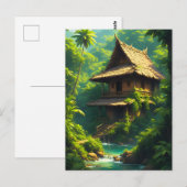 Huis aan de Rivier - A Riverside Home Briefkaart (Voorkant / Achterkant)