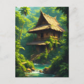 Huis aan de Rivier - A Riverside Home Briefkaart (Voorkant)