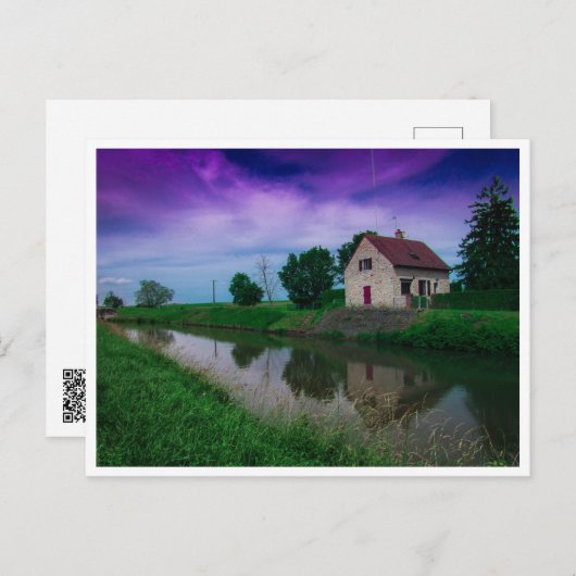 Huis aan de rivier briefkaart (Voorkant / Achterkant)