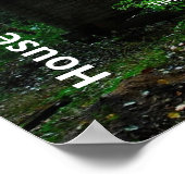 Huis aan de zijkant van de weg poster (Hoek)