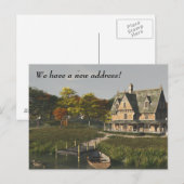 Huis aan het meer - New Address Briefkaart (Voorkant / Achterkant)