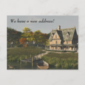 Huis aan het meer - New Address Briefkaart (Voorkant)