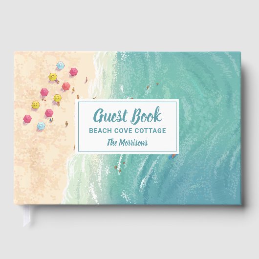 Huis aan het strand Vakantiehuis te huur Aangepast Gastenboek (Voorkant)