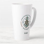 Huis Aan Het Water Anker Roer Jaar Persoonlijk Latte Mok (Rechterhoek)