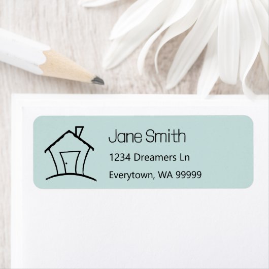 Huis Adresetiketten Etiket (Insitu)