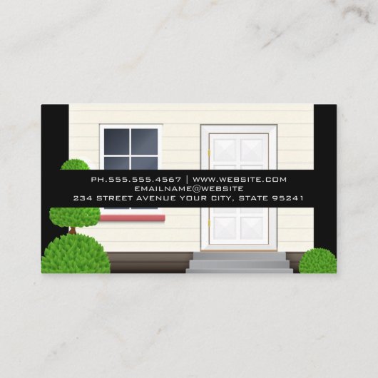 Huis | Architect Visitekaartje (Achterkant)