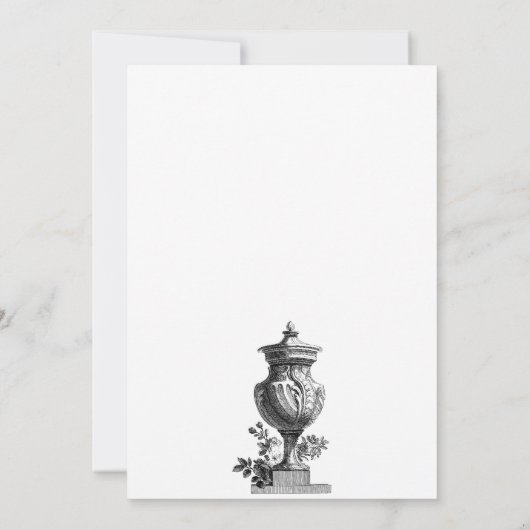  Huis Architectuur bruiloft Kaart (Achterkant)