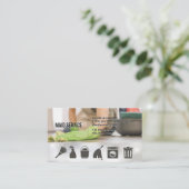 Huis Bewaring Iconen | Schoonmaakster Reiniging Visitekaartje (Staand voorkant)