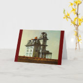 Huis bij de spoorweg - Edward Hopper 1925 Kaart (Gele Bloem)