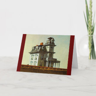 Huis bij de spoorweg - Edward Hopper 1925 Kaart