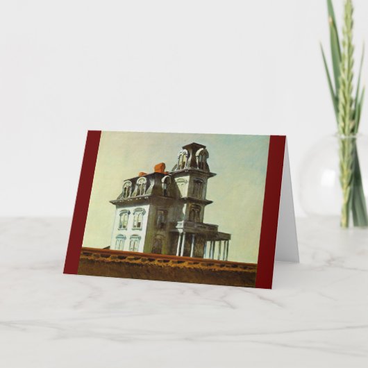 Huis bij de spoorweg - Edward Hopper 1925 Kaart (Voorkant)