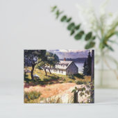 Huis bij het meer briefkaart (Staand voorkant)