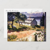 Huis bij het meer briefkaart (Voorkant / Achterkant)