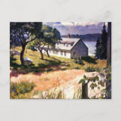 Huis bij het meer briefkaart (Voorkant)