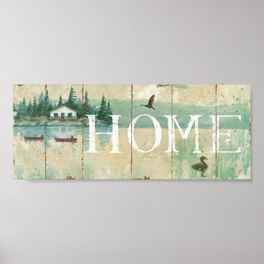 Huis bij het meer poster (Voorkant)