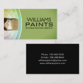 Huis binnen en buiten schilder visitekaartje (Voorkant / Achterkant)