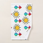 Huis Bloemen Zonneschijn Kinderen Cadeau  Bad Handdoek (Handdoek)