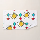 Huis Bloemen Zonneschijn Kinderen Cadeau  Bad Handdoek (Handdoek)