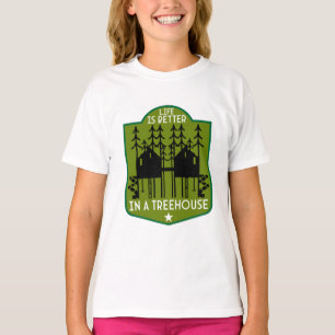 huis boomhut t-shirt