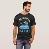 Huis Boot Lake Boating T-shirt (Voorkant volledig)