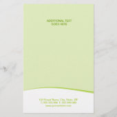 Huis / Bouw groene flyer voor onroerend goed (Achterkant)