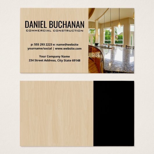 Huis Bouwen | Keuken Interieur Visitekaartje (Voorkant /achterkant)