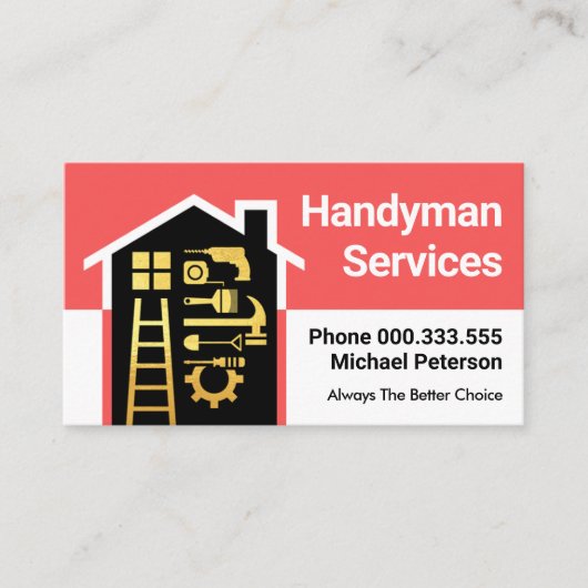 Huis bouwen Lijst Bouwwerkzaamheden Visitekaartje (Voorkant)