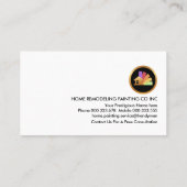 Huis bouwen Lijst penseel schilderen Visitekaartje (Achterkant)