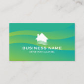 Huis Breeze Logo Dryer Vent Schoonmaak Groen Visitekaartje (Voorkant)