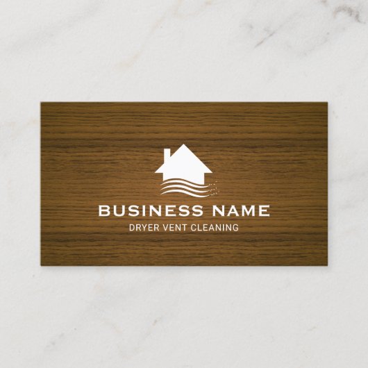 Huis Breeze Logo Schoorsteen Droger Vent Reiniging Visitekaartje (Voorkant)