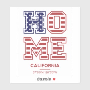 Huis Californië Sticker