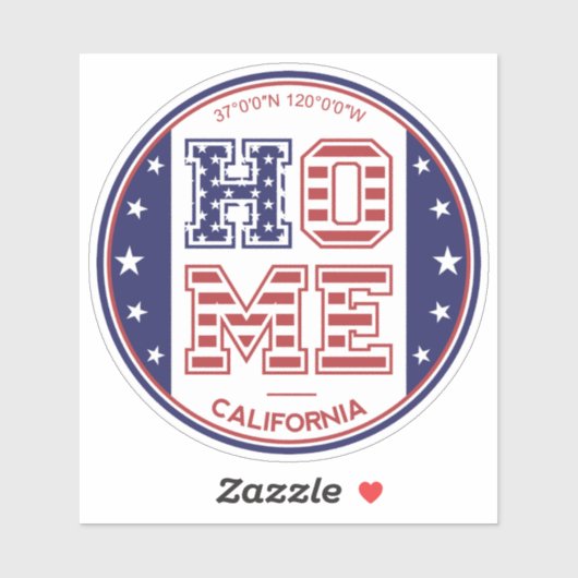 Huis Californië Sticker (Vel)