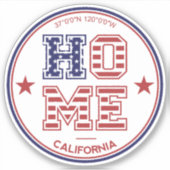 Huis Californië Sticker (Voorkant)