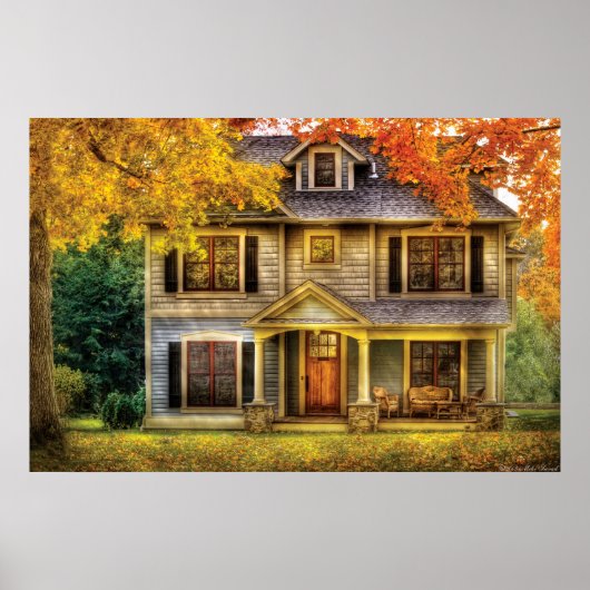 Huis - Cottage Poster (Voorkant)