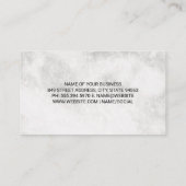 Huis Dak Topjes | Palmbomen | Marmer Visitekaartje (Achterkant)