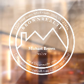 Huis Dak Vastgoedmakelaar Logo Raamsticker (Vel 2)