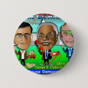 Huis-democraten Ronde Button 5,7 Cm