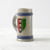 Huis drie schedels - De Beer Stein Bierpul (Voorkant links)