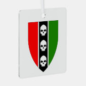 Huis drie schedels keramisch Ornament (Voorkant Rechts)