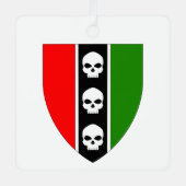 Huis drie schedels keramisch Ornament (Voorkant)