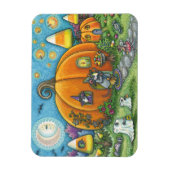 HUIS, DRUKSTOF OF TREATERS HALLOWEEN MAGNET MAGNEET (Verticaal)